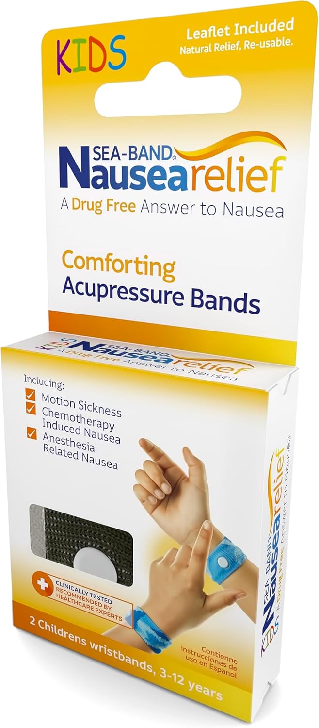 Sea-Band Anti-Nausea Acupressure Wristband For Motion & Morning Sickness, Child, 1 Pair Camouflage : Health & Household