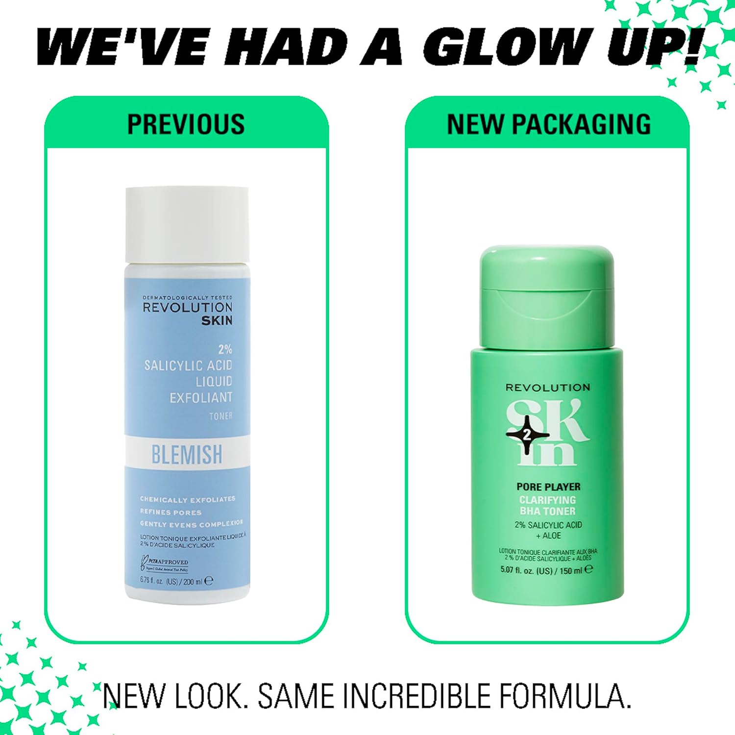 Revolution Skin, Pore Player 2% Salicylic Acid & Aloe Clarifying BHA Toner, Facial Toner, Gently Exfoliates, Vegan & Cruelty-Free, 150ml : Amazon.co.uk: Beauty