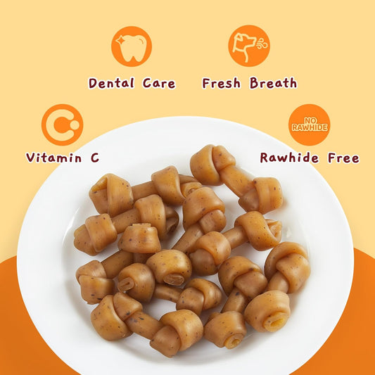 Jungle Calling Peanut Butter Dog Treats, Dental Chews For Dogs, Rawhide Free Dog Bones 2.5'' For Small Dogs