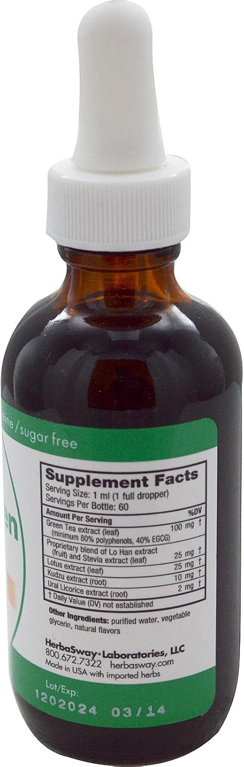 Herbasway Laboratories Herbagreen Tea Mandarin Mango - 2 Fl Oz : Health & Household
