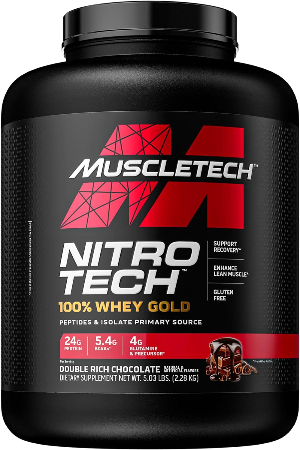 Whey Protein Powder | MuscleTech Nitro-Tech Whey Gold Protein Isolate