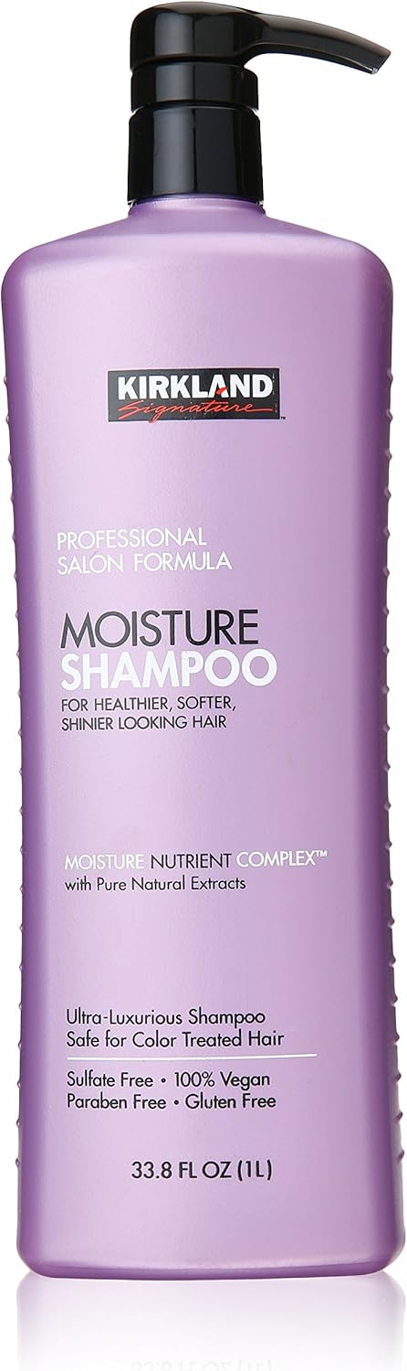 Kirkland Signature Professional Salon Formula Moisture Shampoo 33.8 Ounce Bottle