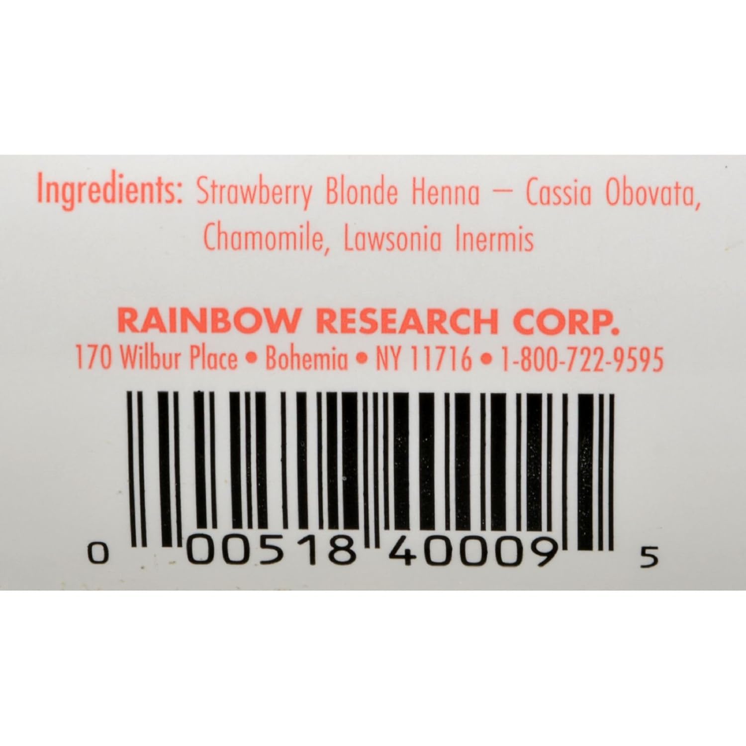 Rainbow Research Henna Hair Color And Conditioner Persian Strawberry Blonde- 4 Oz - 100% Botanical Hair Color - Gently Coats The Hair Shaft With 100% Organic Color : Beauty & Personal Care