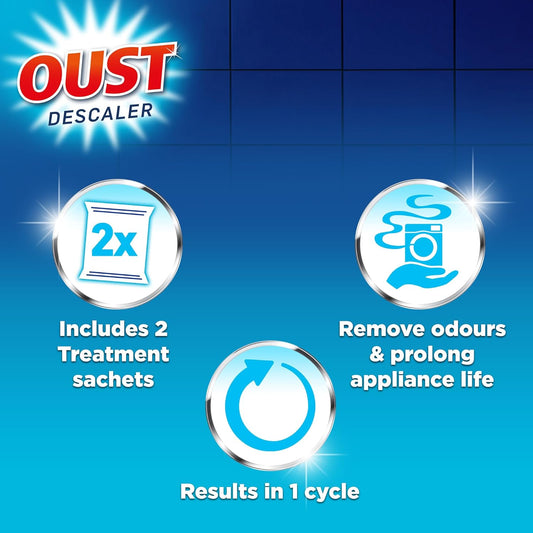 Oust Dishwasher & Washing Machine Descaler, Removes Limescale & Odour, Pack Of 6