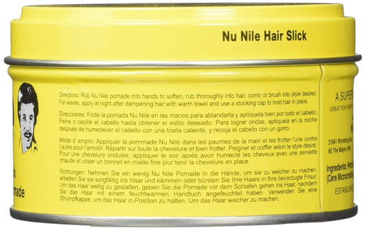 Murrays Nu Nile Hair Slick Dressing Pomade 3 Oz. Jar