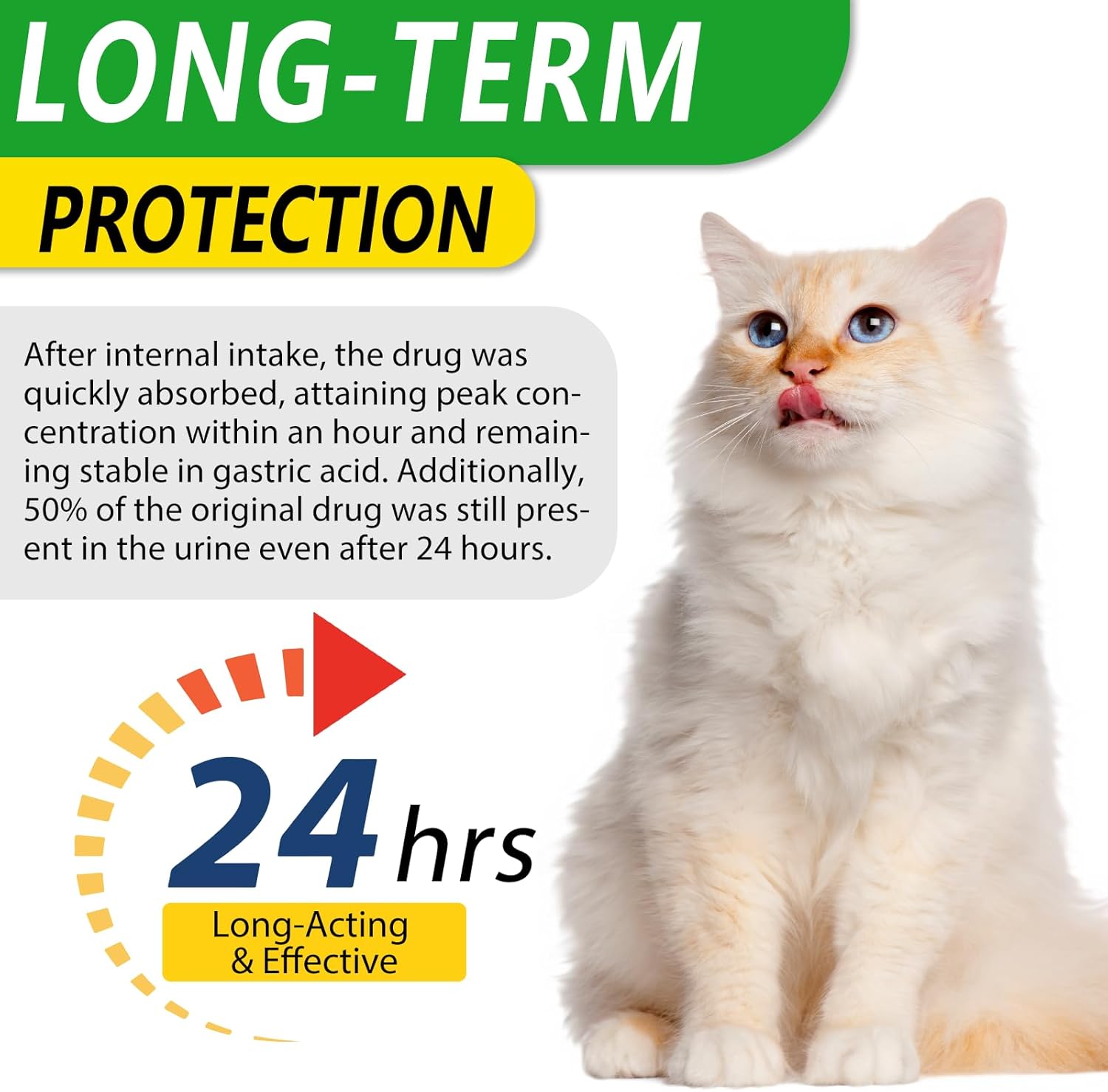 Antibiotics for Cats, Cat Antibiotics - Supports Immune & Allergy Itch Relief, Health Supplies Cats UTI, Cat Multivitamin, Chicken Flavor- 60ml