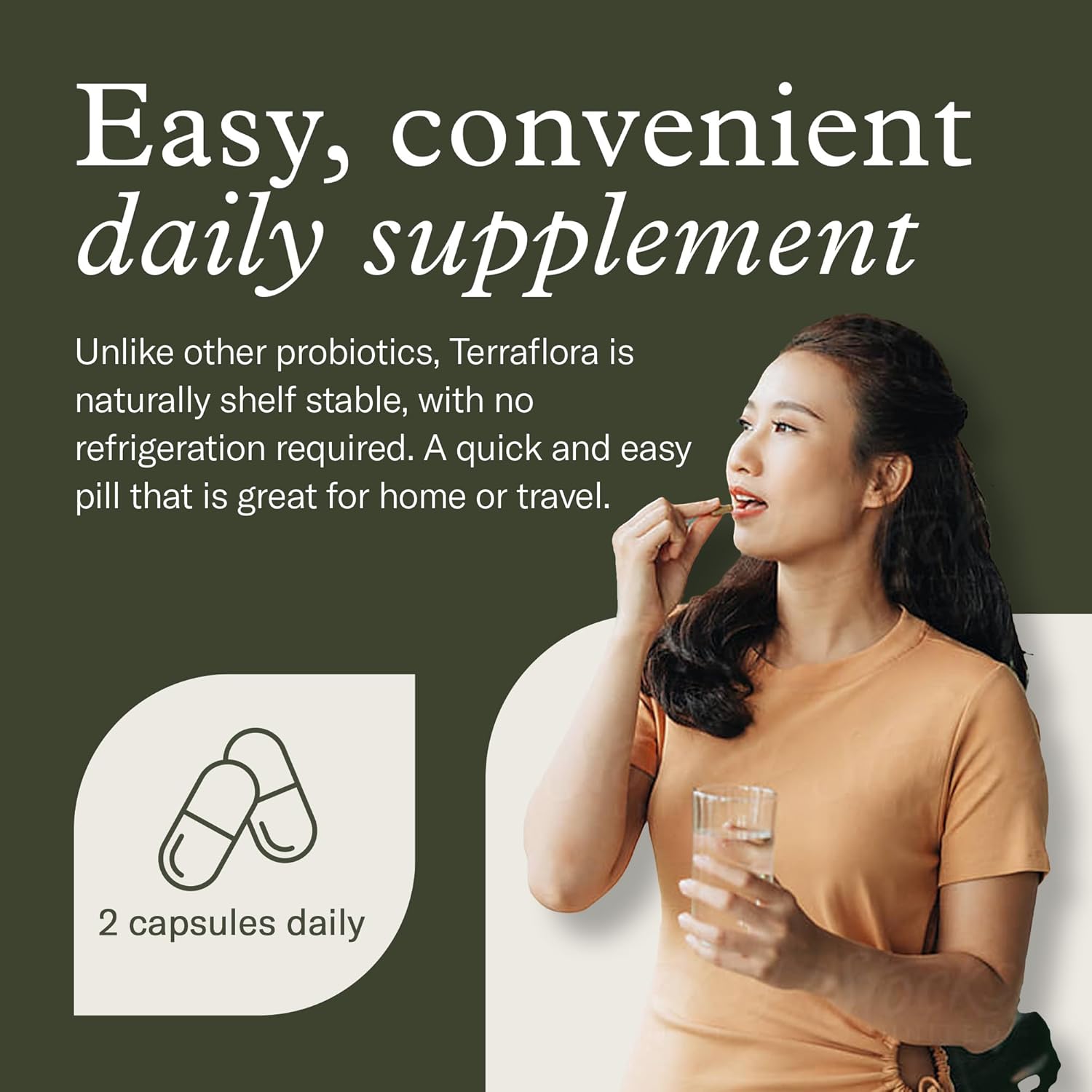 Terraflora Advanced Care Synbiotic - Sbo Probiotic And Prebiotic, Digestive & Gut Health, Soil Based Spore Pre And Probiotics For Women And Men With Bacillus Coagulans, Subtilis, Vegan - 60 Capsules : Health & Household