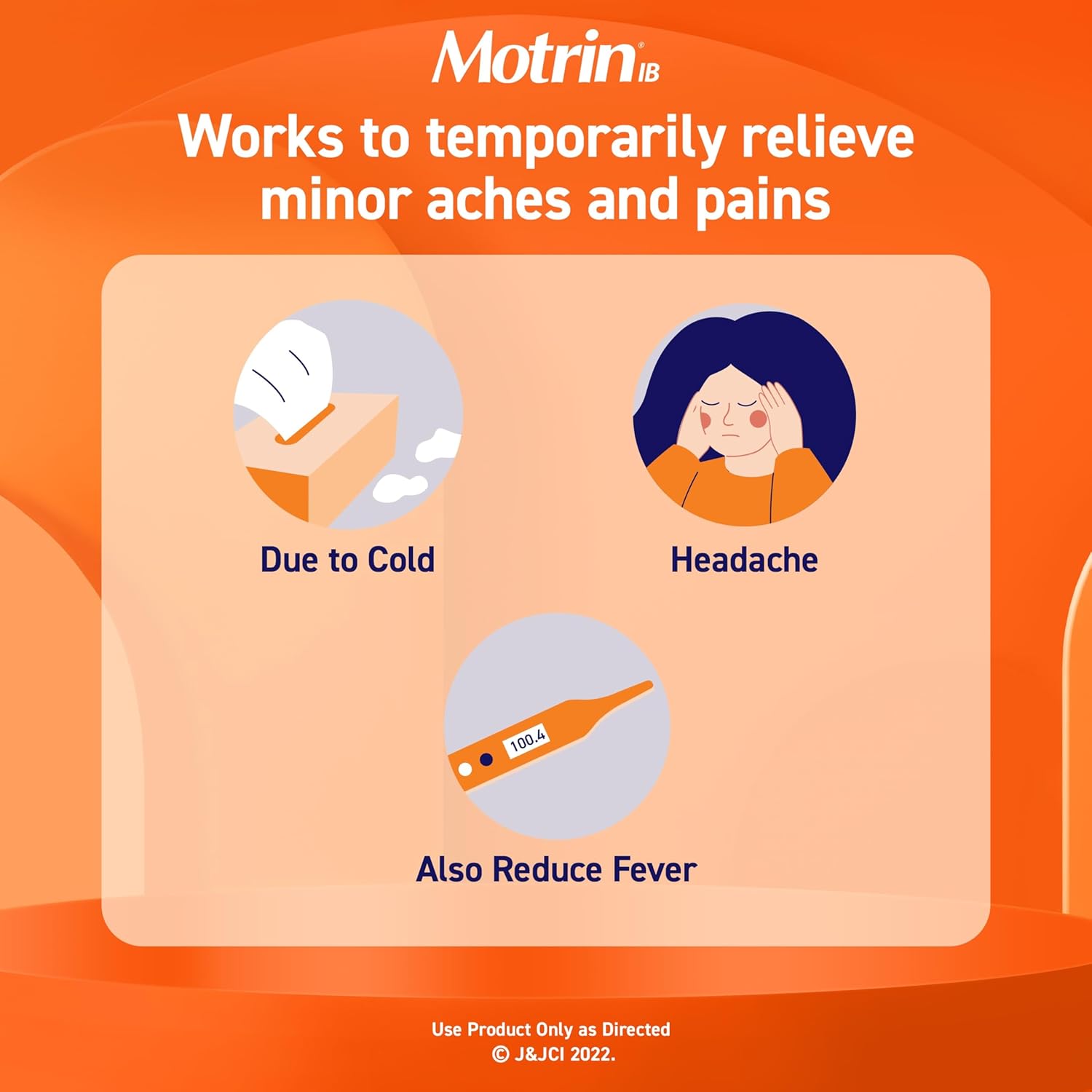 Motrin Ib Ibuprofen 200Mg Tablets, Ibuprofen Pain & Fever Reliever For Headache, Backache, Muscular Aches, Menstrual Pain & Minor Arthritis Pain, Over-The-Counter Nsaid Medicine, 225 Ct : Health & Household