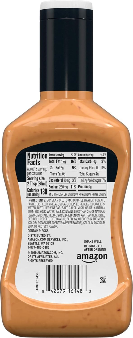 Amazon Brand - Happy Belly Thousand Island Dressing, 16 Fl Oz (Pack Of 1)