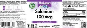 BLUEBONNET NUTRITION SELENIUM 100 mcg