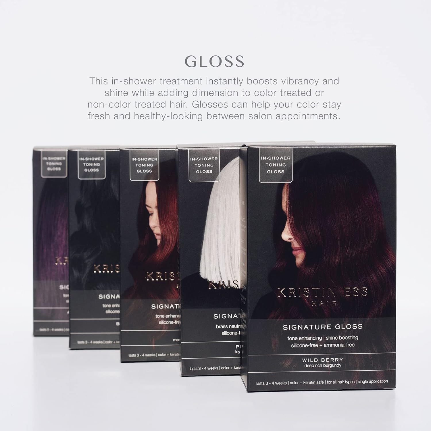 Kristin Ess The One Signature Hair Gloss - Ruby: Medium True Red : Beauty & Personal Care