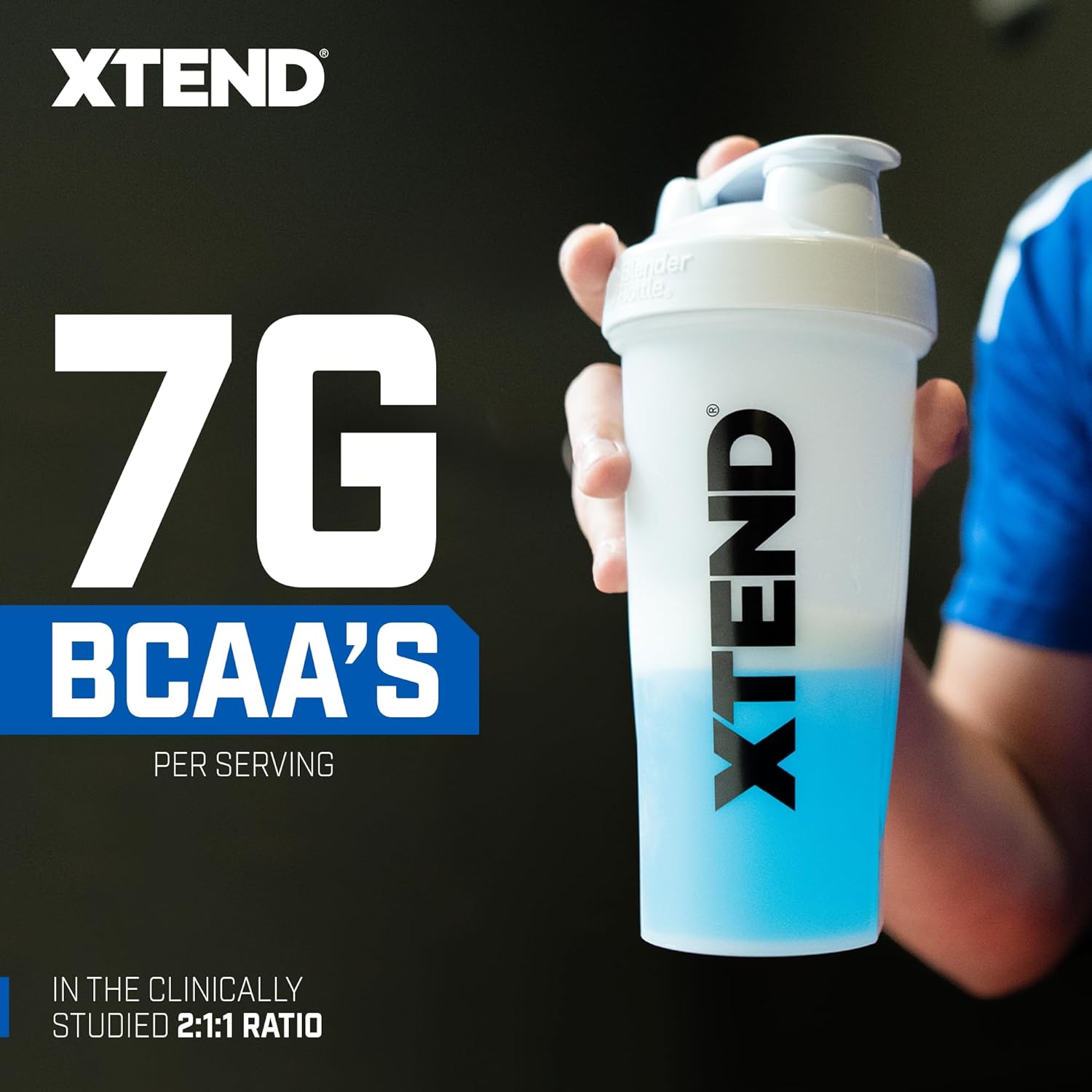 Xtend Sport Bcaa Powder Blue Raspberry Ice - Electrolyte Powder For Recovery & Hydration With Amino Acids - 30 Servings : Health & Household