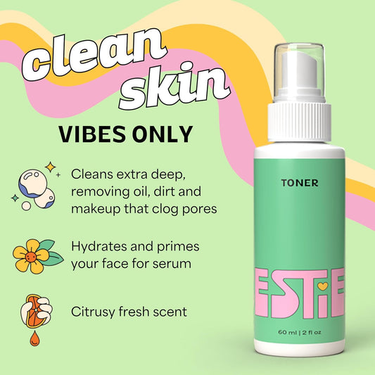 Instanatural Besties Gentle Teen Spray Face Toner | With Vitamin C, Hyaluronic Acid, Niacinamide For Hydration, Smoothness, Even Skintone | Simple Skincare For Healthy Skin (For All Skin Types)
