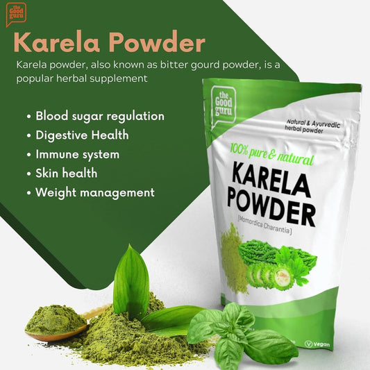 Ayurvedic Karela Powder Blood Sugar Levels | Diabetic | Metabolic | Bitter Melon Powder | Rich In Vitamin A, C, And Calcium | Healthy Blood Sugar Levels | Zip Lock Bag 250G (250G (Pack Of 1))
