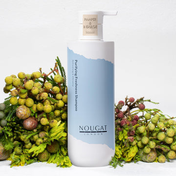 Nougat London Purifying Freshness Shampoo, Regrowth & Anti Hair Loss, Hydrating & Strengthening Hair, Sls & Paraben Free, Refresh & Delicate Perfume,Amino Acid Formula, Balances Oil And Water