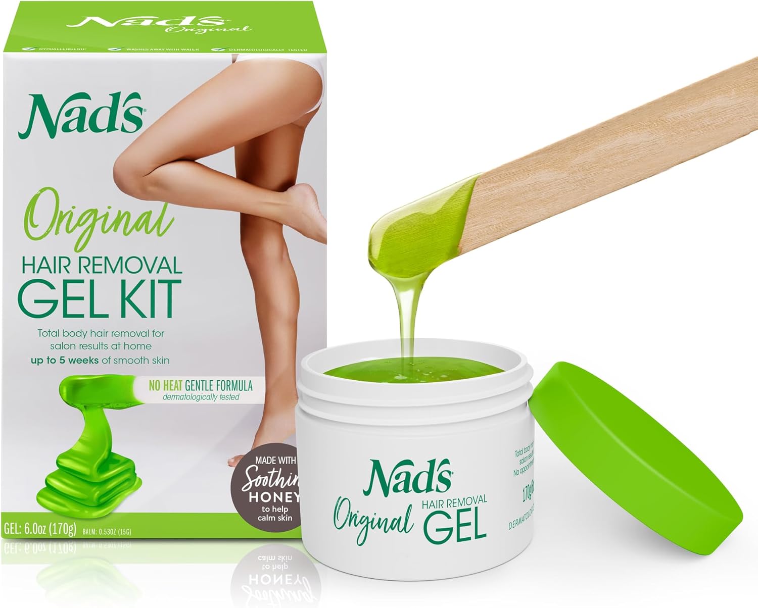 Nad'S Natural Hair Removal Gel Kit