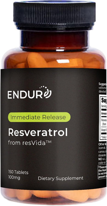 Resveratrol Supplement – Grape Skin Extract - 100Mg Trans-Resveratrol Antioxidant - 150 Tablets - Promotes Anti-Aging & Cardiovascular Support Company