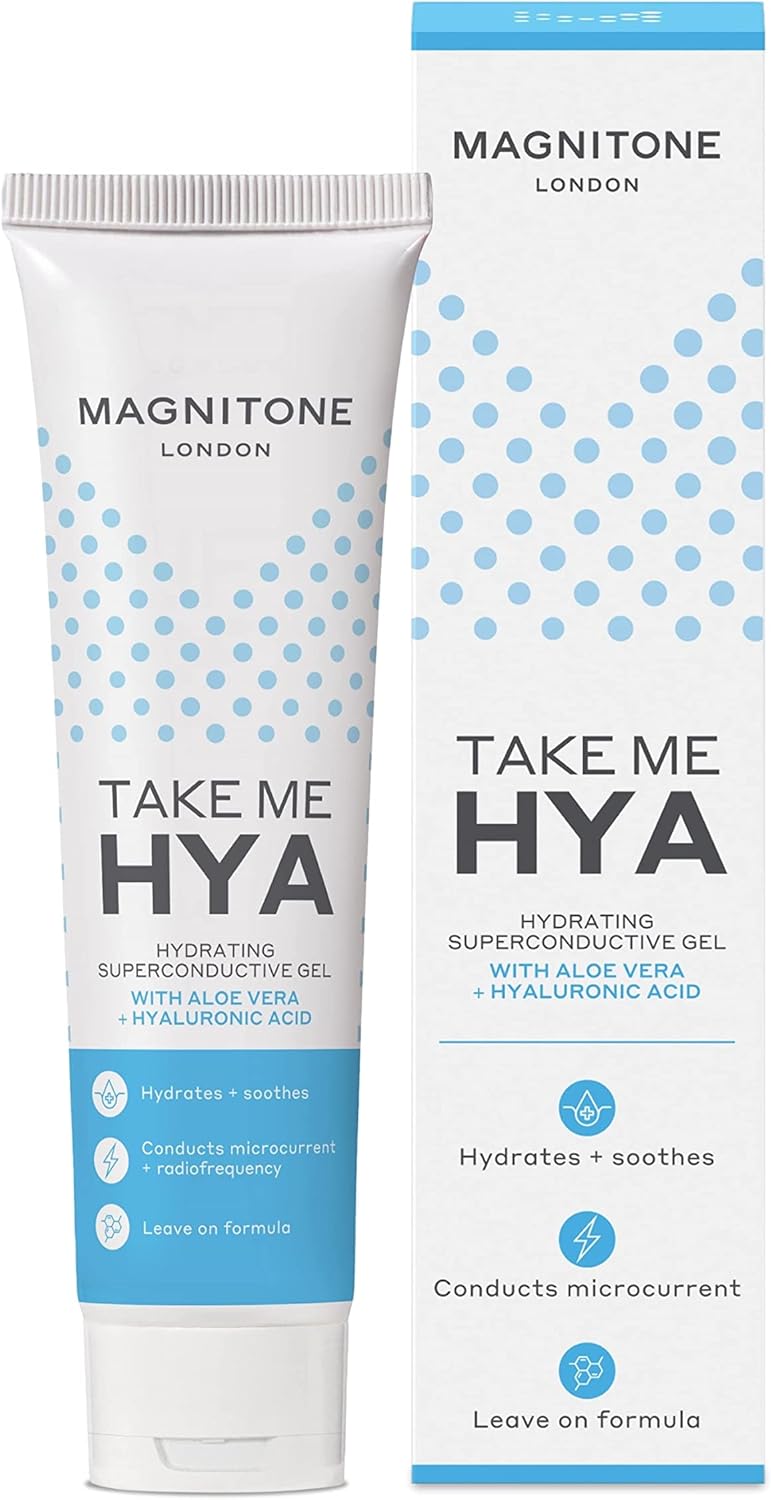 Magnitone Take Me Hya - Hydrating Superconductive Gel With Aloe Vera + Hyaluronic Acid, For Liftoff Microcurrent Facial Toning Device - Hydrates & Soothes, Cruelty Free & Vegan (Pack Of 1)