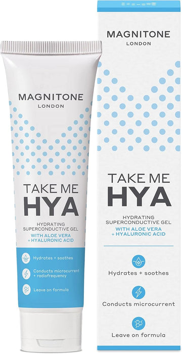 Magnitone Take Me Hya - Hydrating Superconductive Gel With Aloe Vera + Hyaluronic Acid, For Liftoff Microcurrent Facial Toning Device - Hydrates & Soothes, Cruelty Free & Vegan (Pack Of 1)