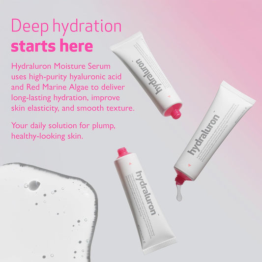 Indeed Labs Hydraluron™ Face Serum | Moisture-Boosting Low Molecular Weight Hyaluronic Acid & Red Marine Algae | Long-Lasting Hydration & Plumping Effect | For Dry, Oily, Or Aging Skin, (30 Ml)