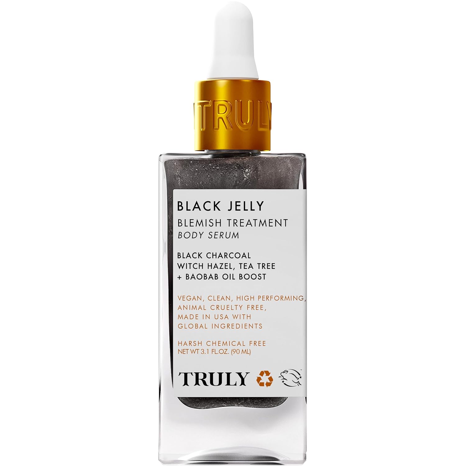 Truly Beauty Black Jelly Blemish Treatment Body Serum 3.1 Oz