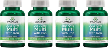 Swanson Century Formula Multivitamin With Iron 130 Tabs (4 Pack)
