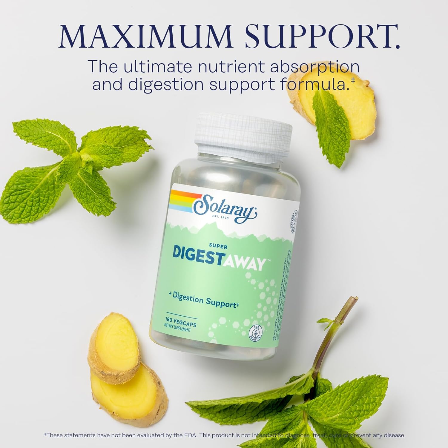 Solaray Betaine Hcl With Pepsin And Super Digestaway - Digestive Health Bundle