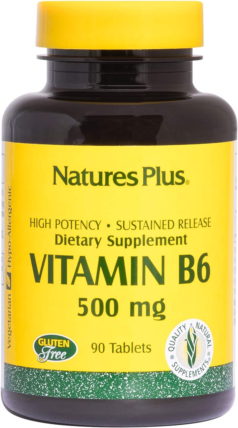 Nature'S Plus - Vitamin B-6 500 Mg, 90 Sustained Release Tablets
