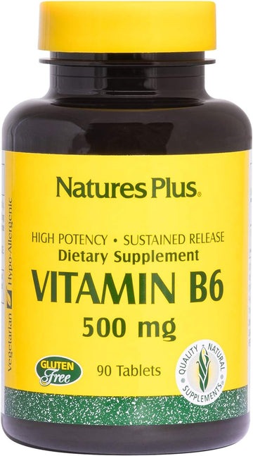 Nature'S Plus - Vitamin B-6 500 Mg, 90 Sustained Release Tablets