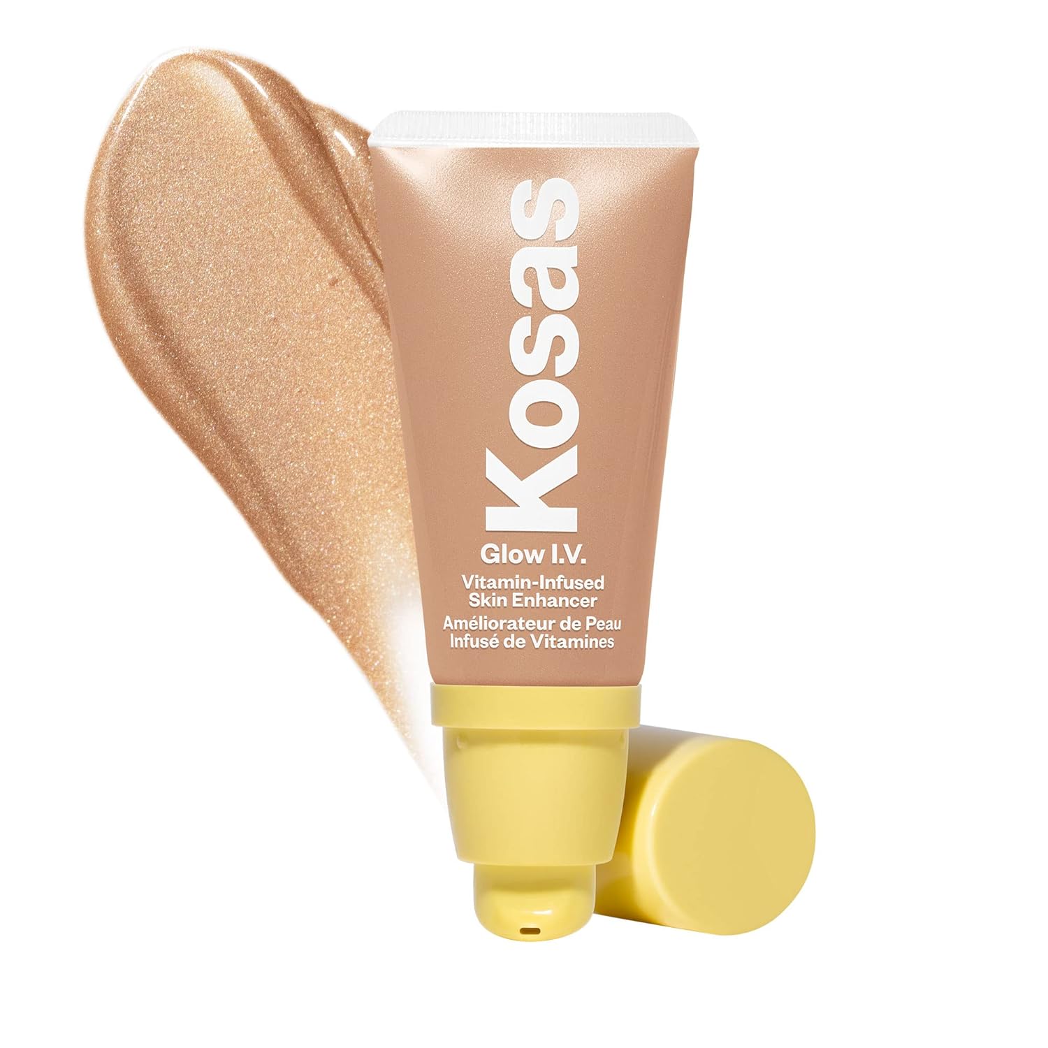 Kosas Glow I.V. Vitamin-Infused Skin Enhancer Face Makeup - Tinted Beauty Highlighter For A Healthy Glow- Revive