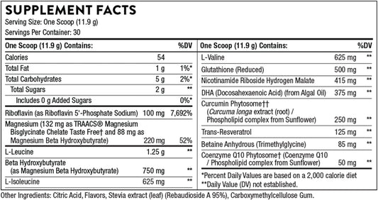 Thorne SynaQuell+ - Brain Support for Post-Impact - BHB, BCAAs, CoQ10, DHA, and Nicotinamide Riboside - Supports Healthy Brain Structure and Cognition - NSF Certified for Sport - 12. - 30 Servings