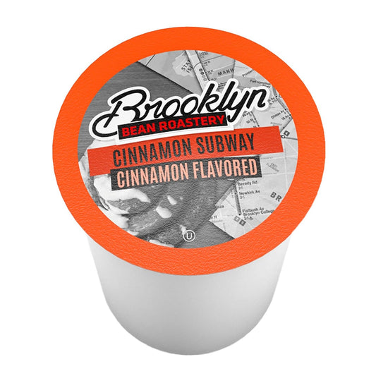 Brooklyn Beans Flavored Coffee Pods Compatible with K Cup Brewers Including 2.0, Cinnamon Subway, 24 Count