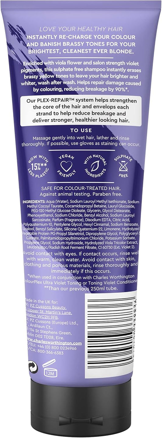 Charles Worthington Colour Plex ??Ni?Ng Ultra Violet Shampoo 250Ml