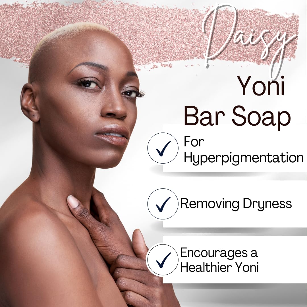 Tori Prince Beauty Rose Gold Yoni Bar Soap for Women – All-Natural PH Balanced Soap Bars Vagina Deodorants, Feminine Wash for Vaginal Care (Daisy) : Health & Household