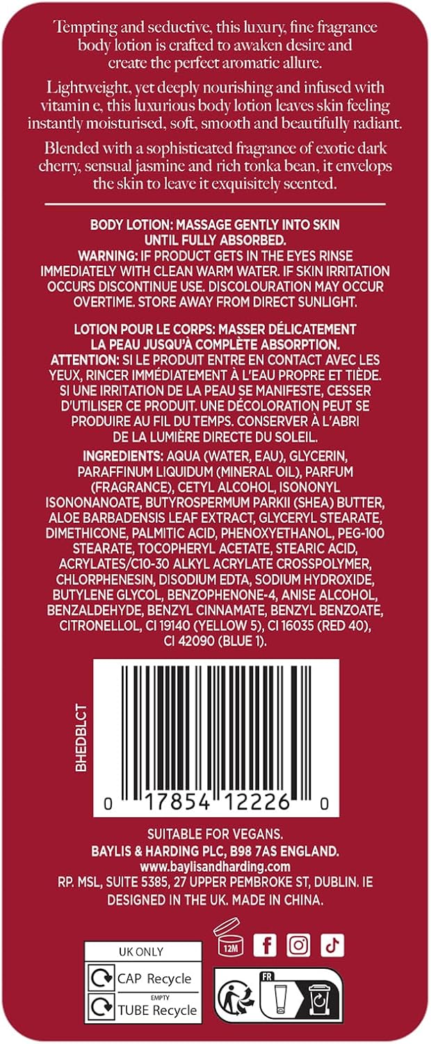Baylis & Harding The Edit Cherry Temptation Body & Hair Mist, 250 ml (Pack of 6) - Vegan Friendly : Amazon.co.uk: Beauty