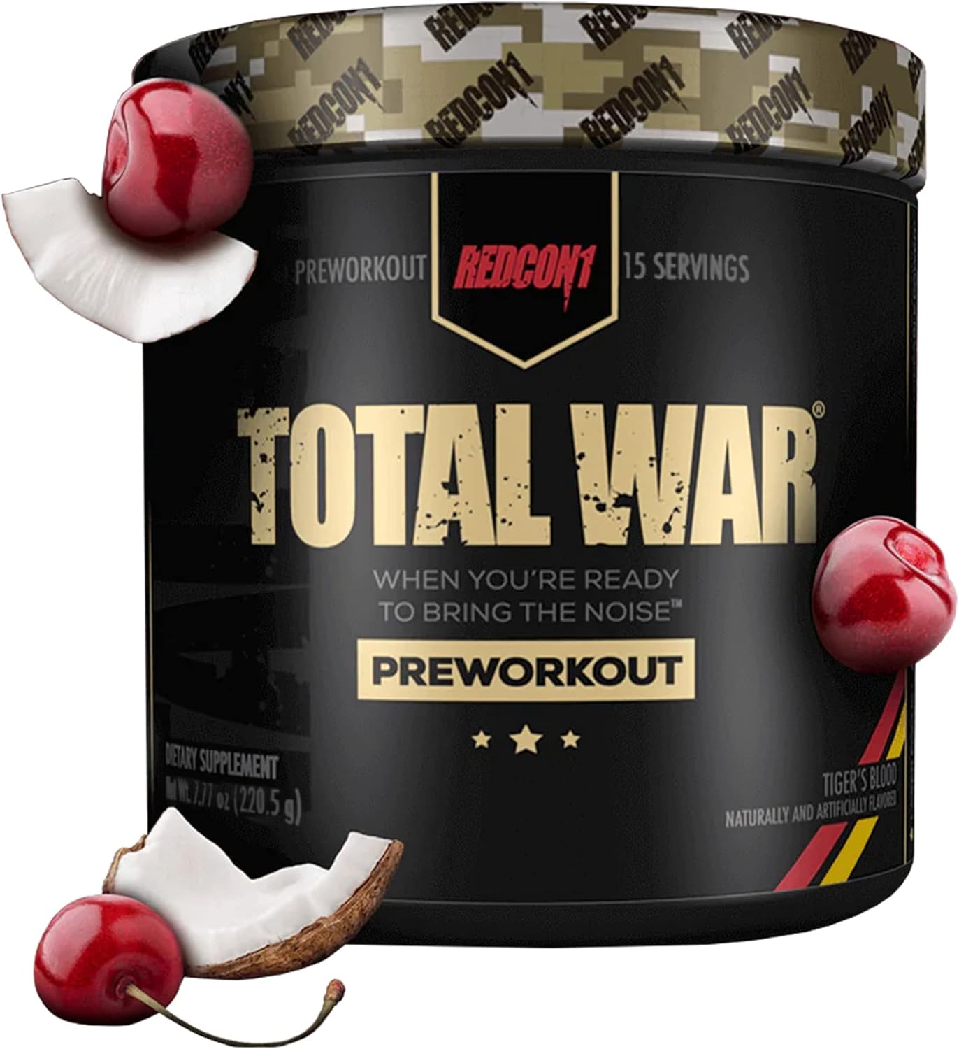 REDCON1 Total War Preworkout, Tiger's Blood - Pump, Endurance & Energy