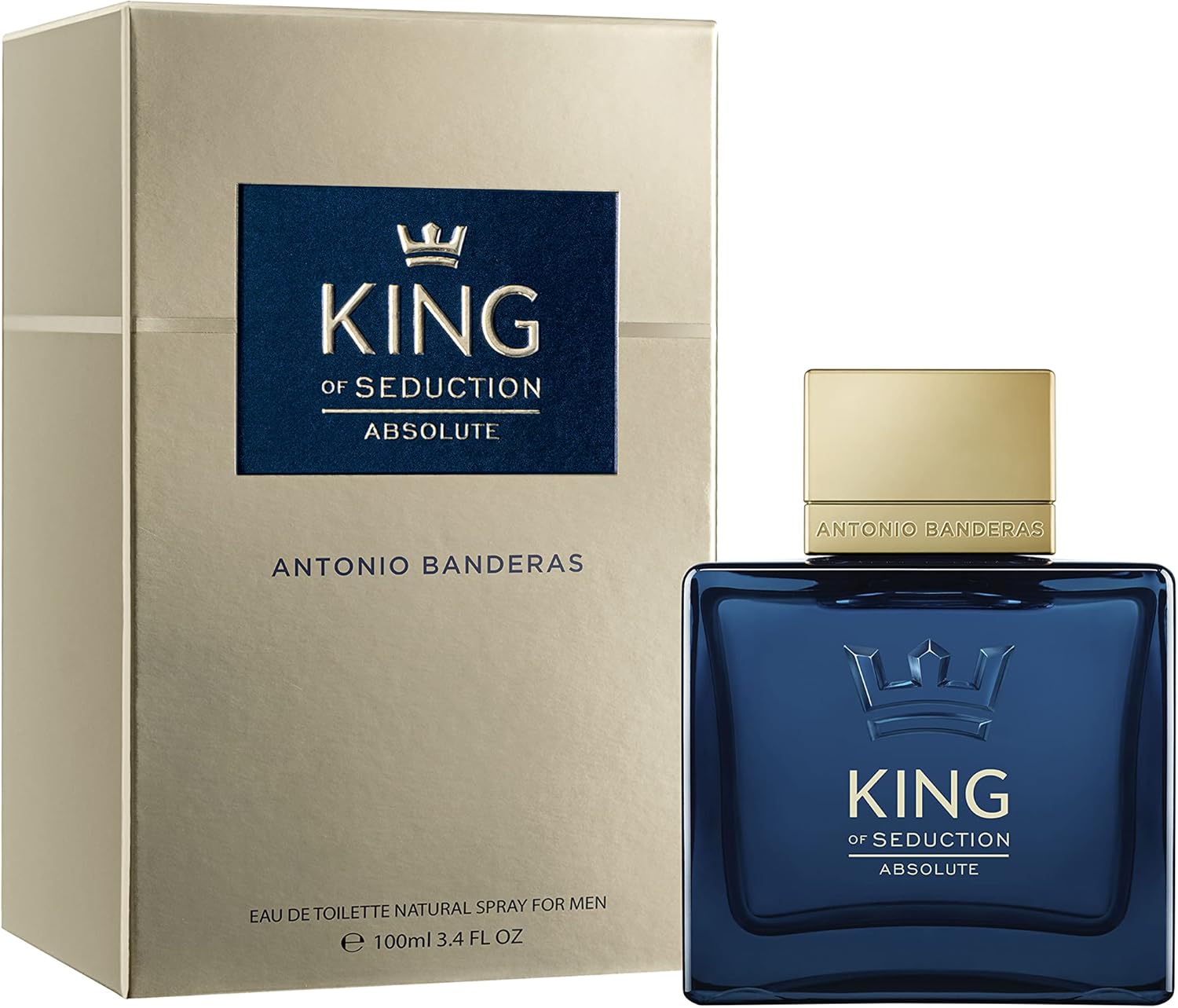 Banderas Perfumes - King Of Seduction Absolute - Eau De Toilette For Men - Long Lasting - Fresh, Masculine And Elegant Fragance - Woody And Moss Notes - Ideal For Day Wear - 100 Ml