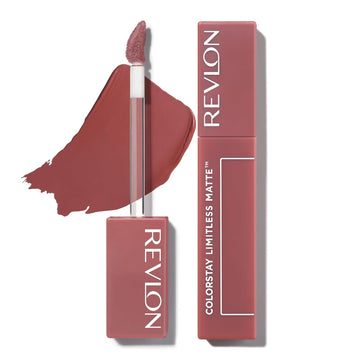 Revlon Lipstick, Colorstay Limitless Matte Liquid Lipstick, Vegan Formula, No-Budge Matte, Longwear Lipstick, Long Lasting, Lightweight/Comfortable, Waterproof, 012 Lead The Way, 0.17 Fl Oz