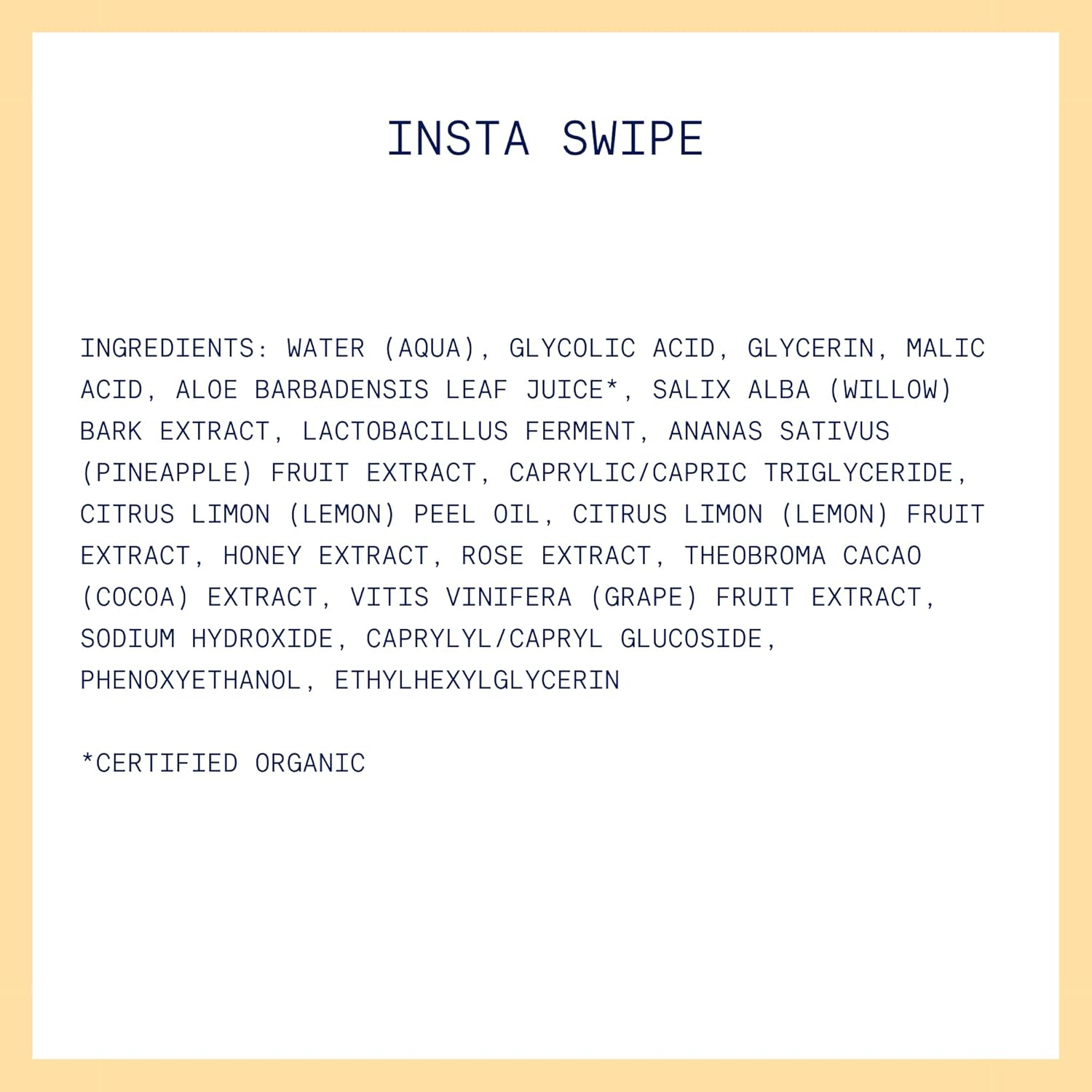 Kinship Insta Swipe Aha Exfoliating Pads - Lemon Honey Glycolic Acid Face Exfoliant - Brighten, Smooth + Clear Clogged Pores - Resurfacing Treatment Facial Wipes - Tone Blemish Prone Skin (45 Count) : Beauty & Personal Care