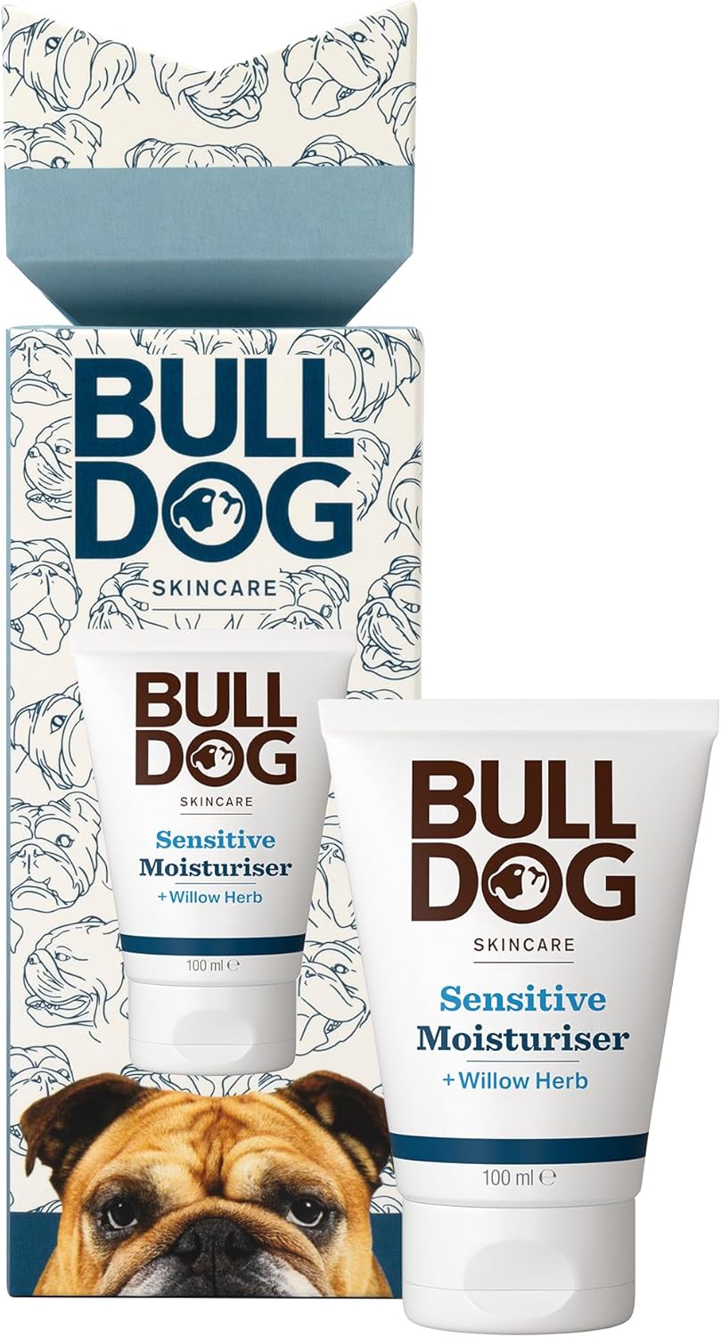 Bulldog Skincare - Sensitive Moisturiser Cracker Giftset For Men | Sensitive Skin