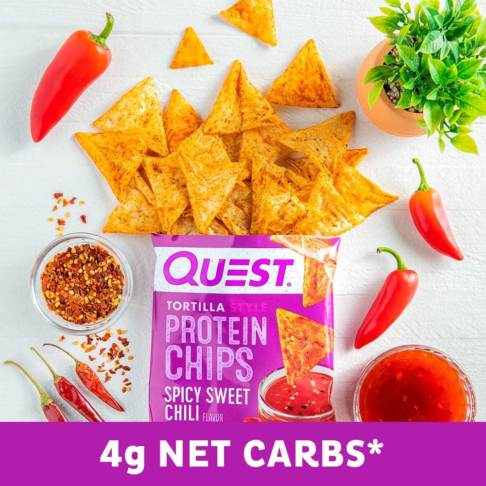 Quest Nutrition Tortilla Chip Spicy Sweet Chili, 1.1 Ounce (Pack of 12)