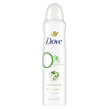 Dove Deodorant Spray For 48 Hour Protection Cucumber And Green Tea Aluminum Free Deodorant 4 Oz