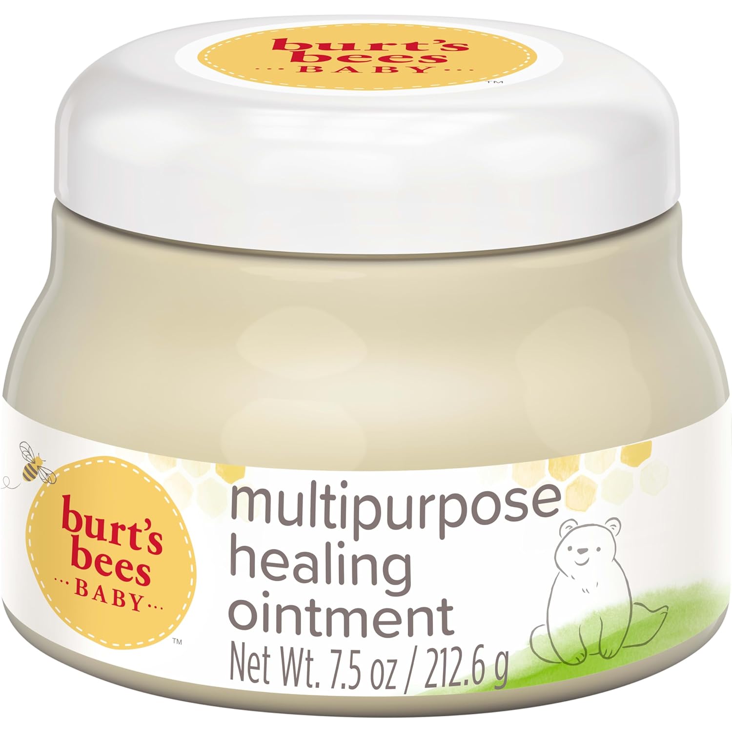 Burt'S Bees Baby 100% Natural Multipurpose Healing Ointment, Face & Body Baby Ointment – 7.5 Ounce Tub