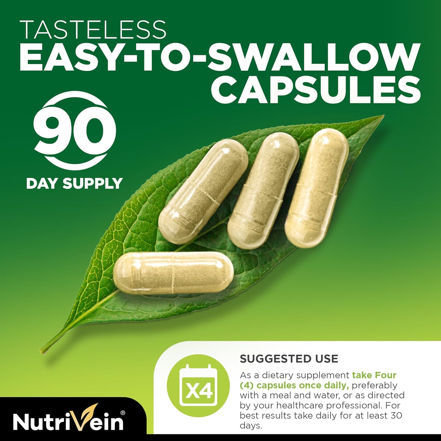 Nutrivein Whole Food Multivitamin - Complete Daily Vitamins for Men and Women from Natural Whole Foods, Real Raw Veggies, Fruits, Vitamin E, A, B Complex - 30 Day Supply (120 Capsules, Four Daily) : Health & Household