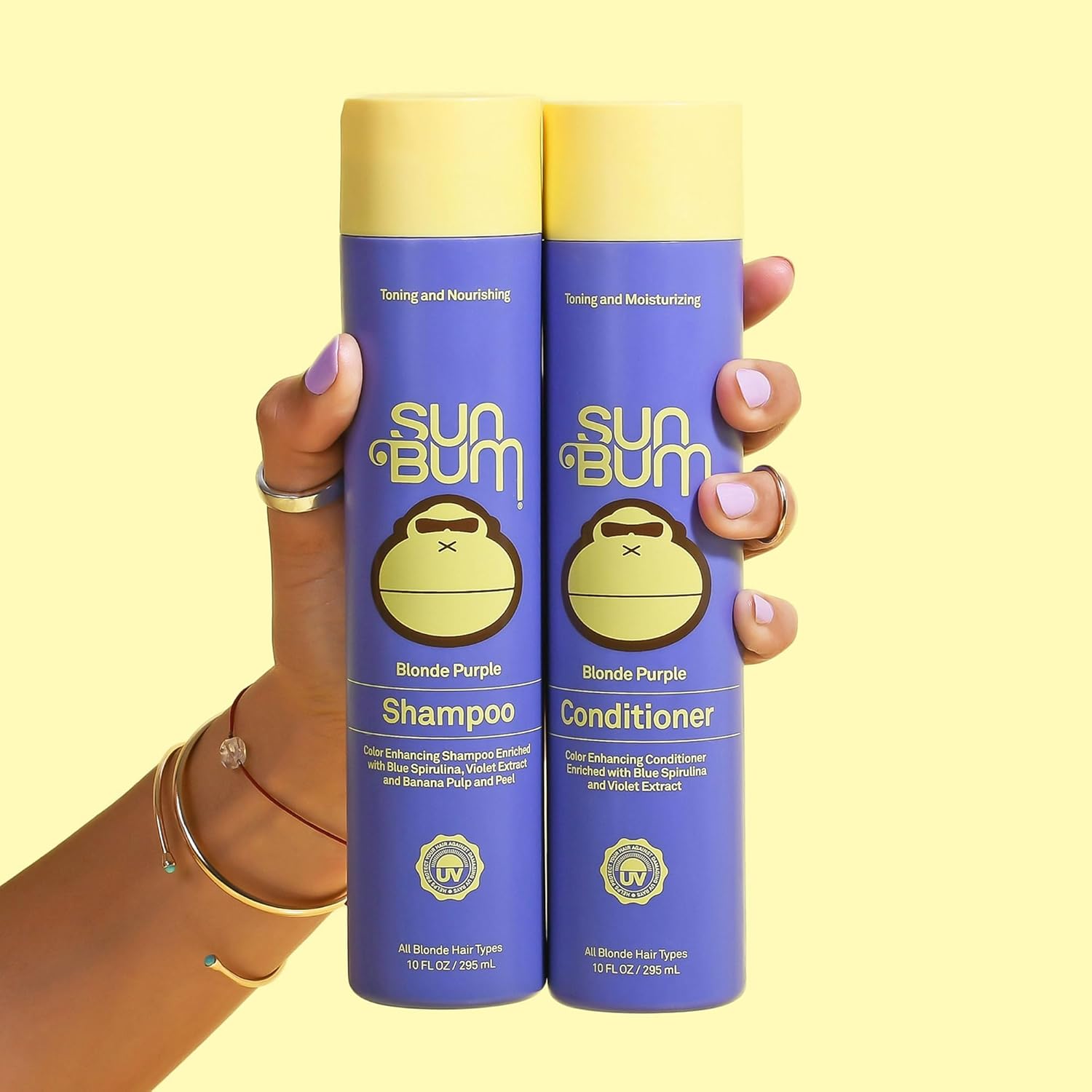 Sun Bum Blonde Conditioner | UVprotecting and Cruelty Free Color Enhancing and Toning Hair Treatment for Blondes | 10 Oz : Beauty & Personal Care