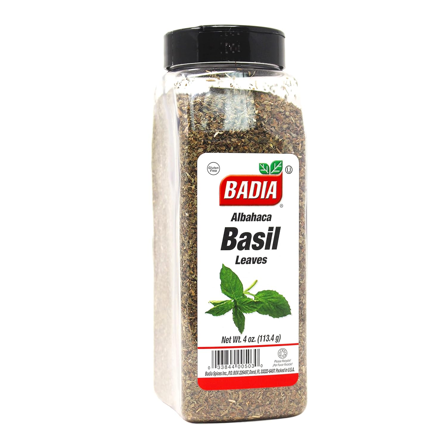 Badia Basil, 4 Ounce (Pack of 6) : Sweet Basil Leaf Spices And Herbs : Grocery & Gourmet Food