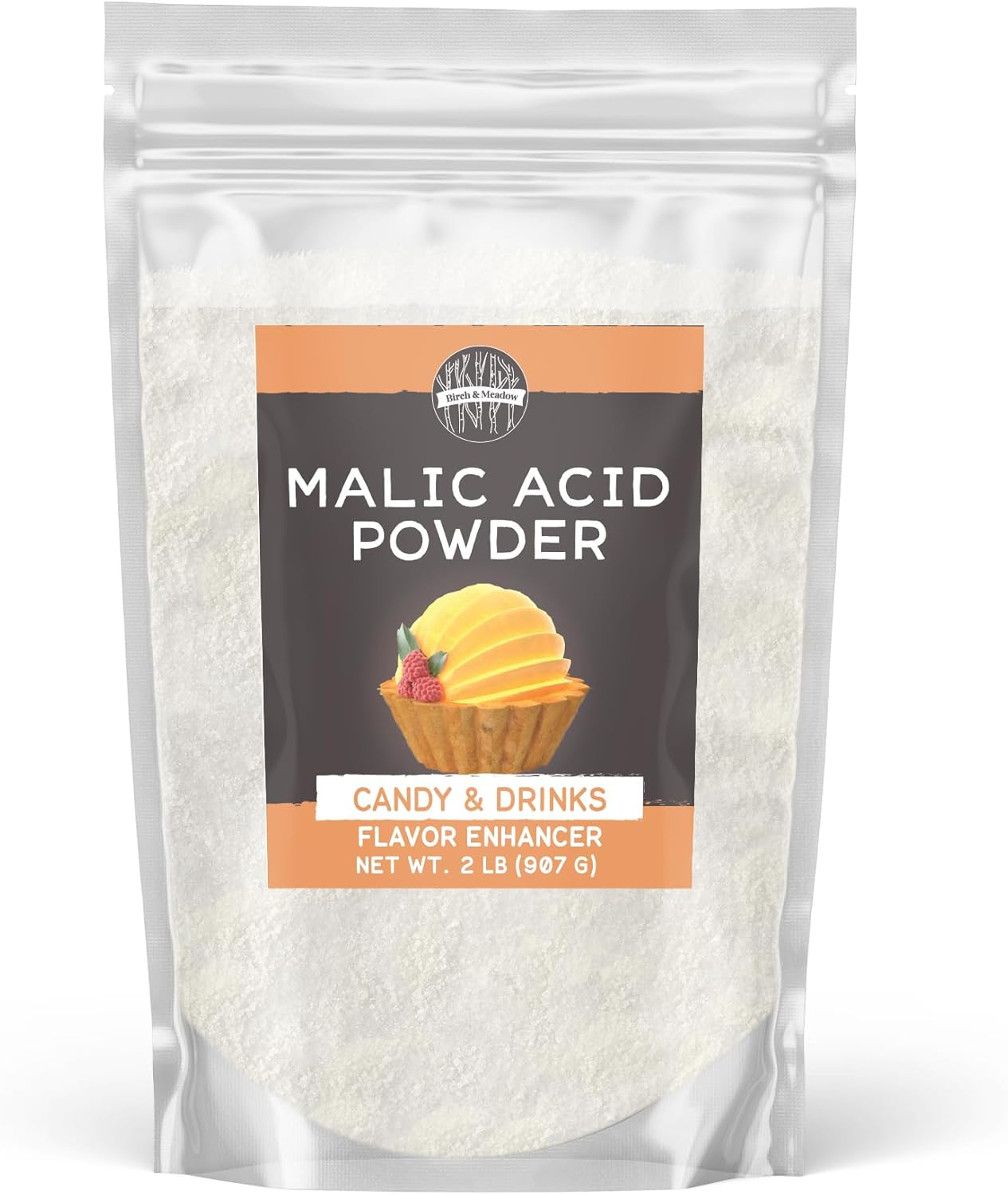 Birch & Meadow Malic Acid Powder, 2 Lb, Flavor Enhancer, Sour Candies