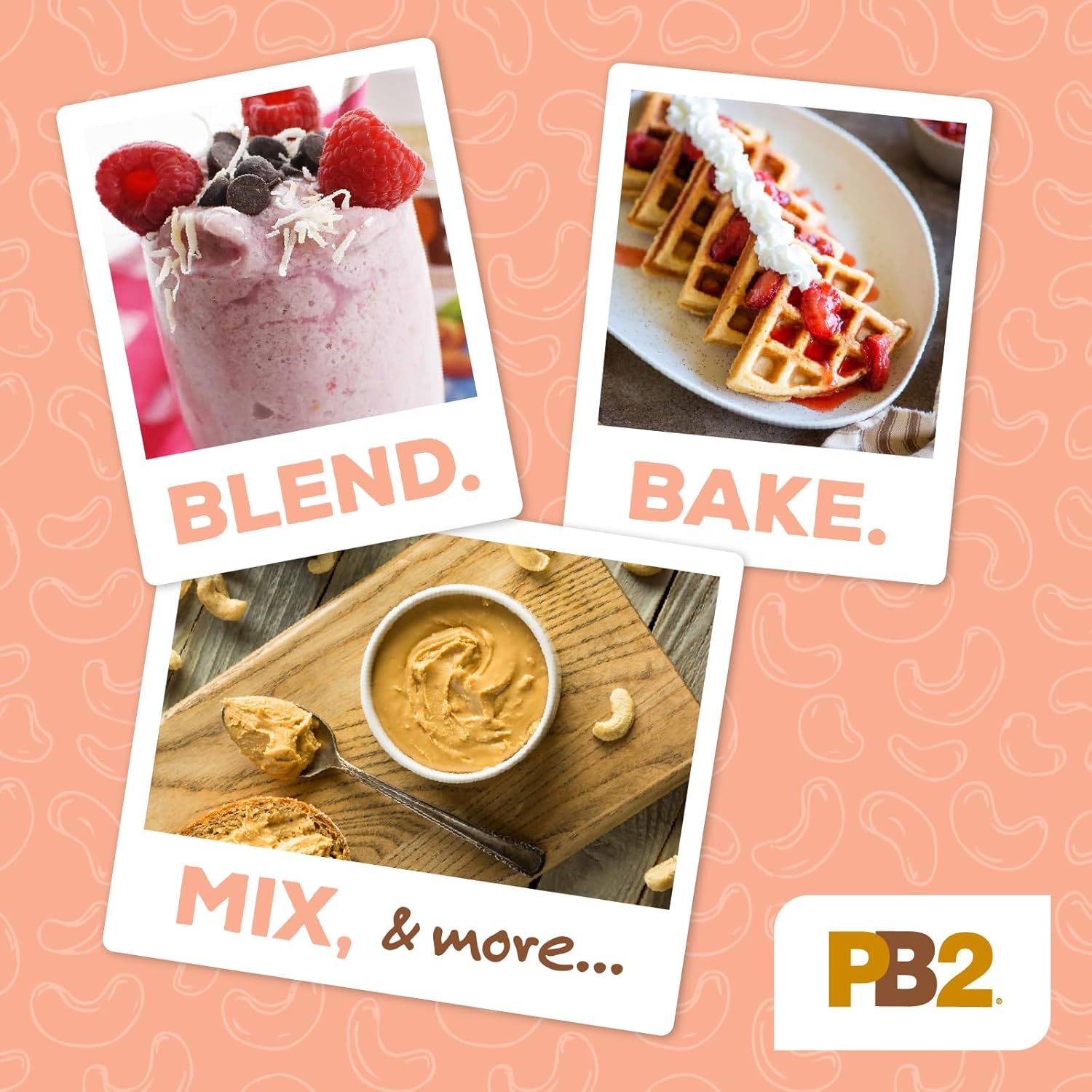 Pb2 Powdered Cashew Butter - Cashew Powder With No Added Sugar Or Salt [6.5Oz Jar] : Grocery & Gourmet Food