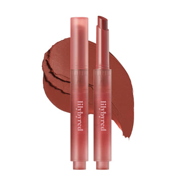 Lilybyred Milky Blur Fondue Bar 1.9G - Multi-Use Blurring Balm Stick For Lips & Cheeks (05#Pomegranate In Chocolate, 1Pc)