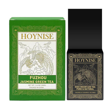Hoynise - Jasmine Green Tea Loose Leaf, Premium Loose Tea, Zero Bitterness, Authentic Chinese Loose Jasmine Green Tea 100G/3.5Oz